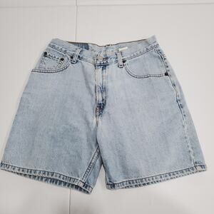 Vintage 90 Y2K Levi's Jean Shorts Women 6* Blue Denim Mom High Rise Relaxed Fit